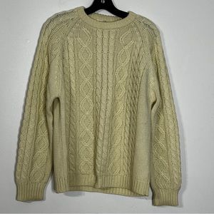 Vintage Cranbrook Cable Acrylic Knit Sweater